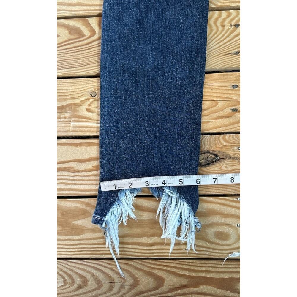 NWT L’Agence High Rise Distressed Jeans Size 25 Women’s Blue High Line - Picture 9 of 9